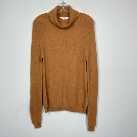 LK Bennett Lulumay Camel Tan Turtleneck Wool Cashmere Jumper Ribbed Sweater XS - Picture 11 of 16